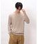 日本の色 ワイドリブクルーネックニット