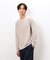 膨れジャカード 長袖 Ｔシャツ