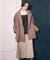 合成皮革プリーツスカート