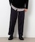 【スマートベーシックパンツ】ハイテンション 裏起毛 ワンタック ワイド テーパード パンツ