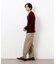【スマートベーシックパンツ】ハイテンション 裏起毛 ワンタック ワイド テーパード パンツ