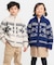 【雑誌掲載商品】雪柄 モールニット ジップアップ ブルゾン