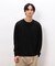 膨れジャカード 長袖Tシャツ