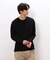 膨れジャカード 長袖Tシャツ
