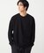 膨れジャカード 長袖Tシャツ