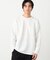 膨れジャカード 長袖Tシャツ