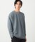 膨れジャカード 長袖Tシャツ