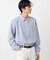 ウールライクストレッチツイル ショートポイントカラーシャツ