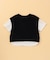 ケーブルジャカード フェイクレイヤード 半袖Tシャツ (ベビーサイズ)