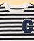 デニムワッペン付き ボーダー半袖Tシャツ (ベビーサイズ)