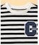 デニムワッペン付き ボーダー半袖Tシャツ (ベビーサイズ)