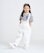 デニムワッペン付き ボーダー半袖Tシャツ