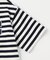 デニムワッペン付き ボーダー半袖Tシャツ