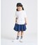 デニムライクストレッチ キュロットスカート
