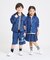 デニムライクストレッチ キュロットスカート