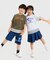 デニムライクストレッチ キュロットスカート