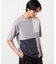 【吸水速乾】フェイクレイヤード ブロッキングTシャツ