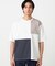 【吸水速乾】フェイクレイヤード ブロッキングTシャツ