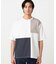 【吸水速乾】フェイクレイヤード ブロッキングTシャツ