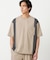 ライトウエイトポリエステル ブロッキング 布帛Tシャツ