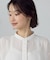 ポリエステルスパンブロード タックロングシャツ