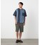 6オンスコットンデニム 切り替え半袖Tシャツ