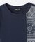バンダナ柄プリント 切替半袖Tシャツ