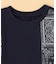 バンダナ柄プリント 切替半袖Tシャツ(ベビーサイズ)