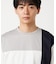 【接触冷感】USAコットン ブロッキングTシャツ