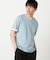 【接触冷感】USAコットン フェイクレイヤード キーネックTシャツ
