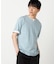【接触冷感】USAコットン フェイクレイヤード キーネックTシャツ