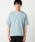 【接触冷感】USAコットン フェイクレイヤード キーネックTシャツ
