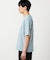 【接触冷感】USAコットン フェイクレイヤード キーネックTシャツ