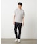 【接触冷感】USAコットン フェイクレイヤード キーネックTシャツ