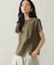 【接触冷感】アシンメトリータックTシャツ