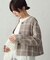からみ織 ノーカラージャケット