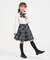 リボンタイ付き チェックプリーツスカート(110-130cm)