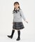 リボンタイ付き チェックプリーツスカート(110-130cm)