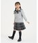 リボンタイ付き チェックプリーツスカート(110-130cm)
