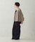 【美しいベーシックパンツ】裏メッシュ ワイドパンツ