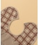 【リバーシブル】クマ耳付きラウンド型スタイ