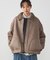 【リバーシブル】フェイクムートン ブルゾン