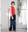 【Ampersand / アンパサンド】Denim  frilr bag　ME-