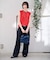 【Ampersand / アンパサンド】Denim  frilr bag　ME-