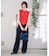 【Ampersand / アンパサンド】Denim  frilr bag　ME-