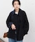【2サイズ展開】ウール混ショート丈スライバーコート