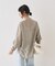 シアースタンドネックシャツ/バンドカラーシャツ