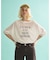 シアーロゴオーバーサイズTシャツ