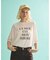 シアーロゴオーバーサイズTシャツ