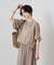 【セットアップ対応】キュプラフィブリルアシンメトリーブラウス